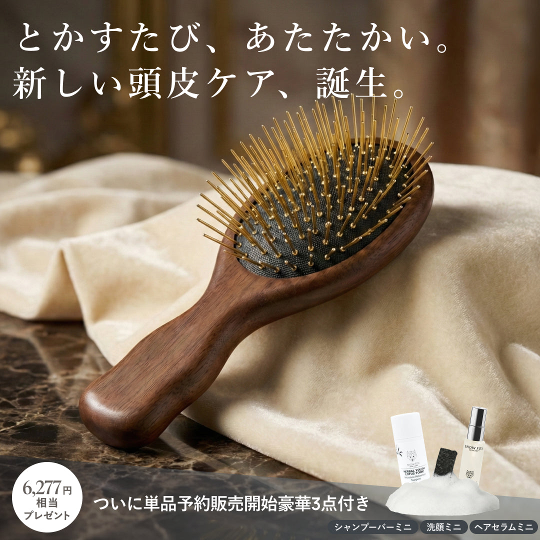 【先行予約特典つき】プレミアム FOX カッサ 遠赤外線 ミニ ヘアブラシ