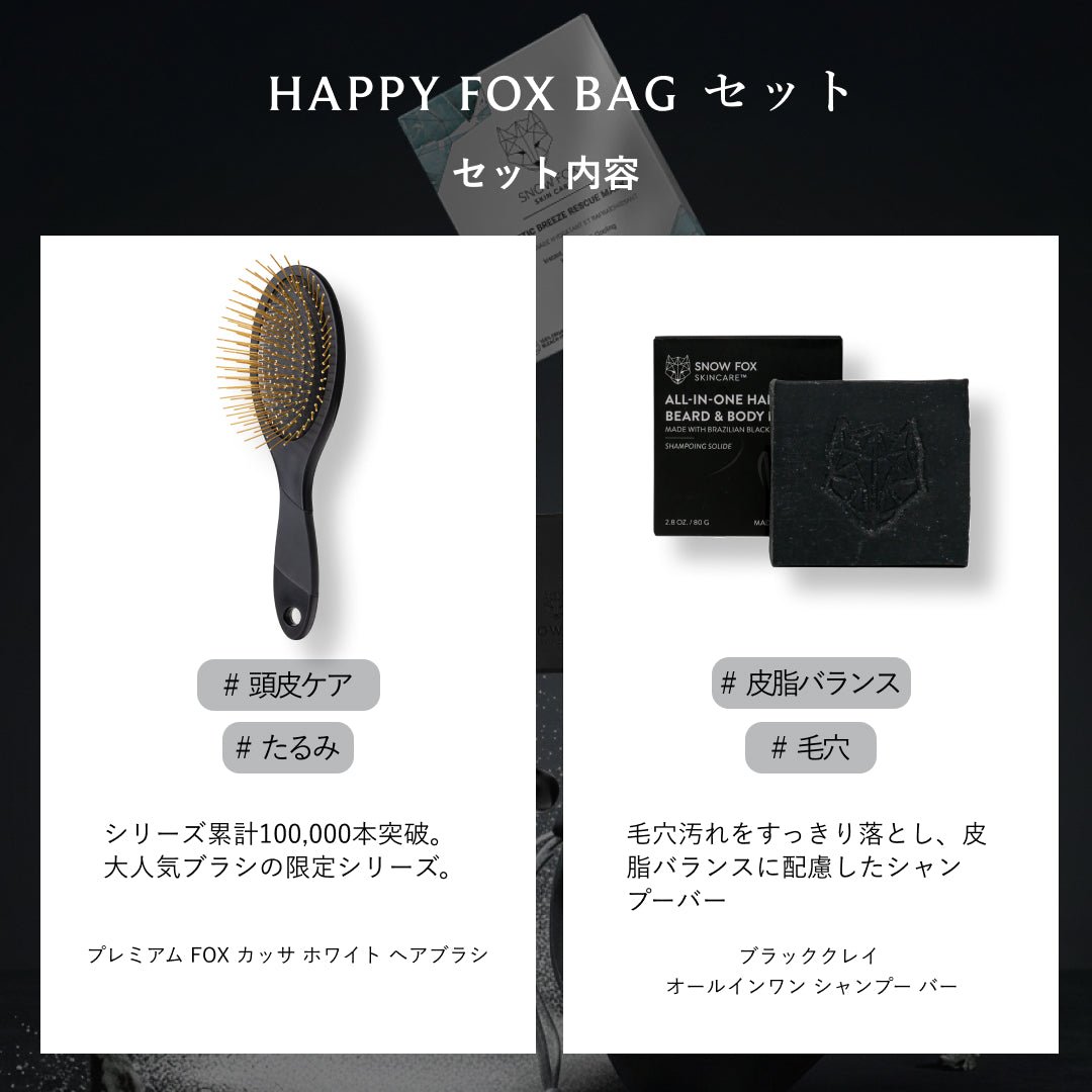 【1月7日発送予定】HAPPY FOX BAG Black Edition_SFHBBESET