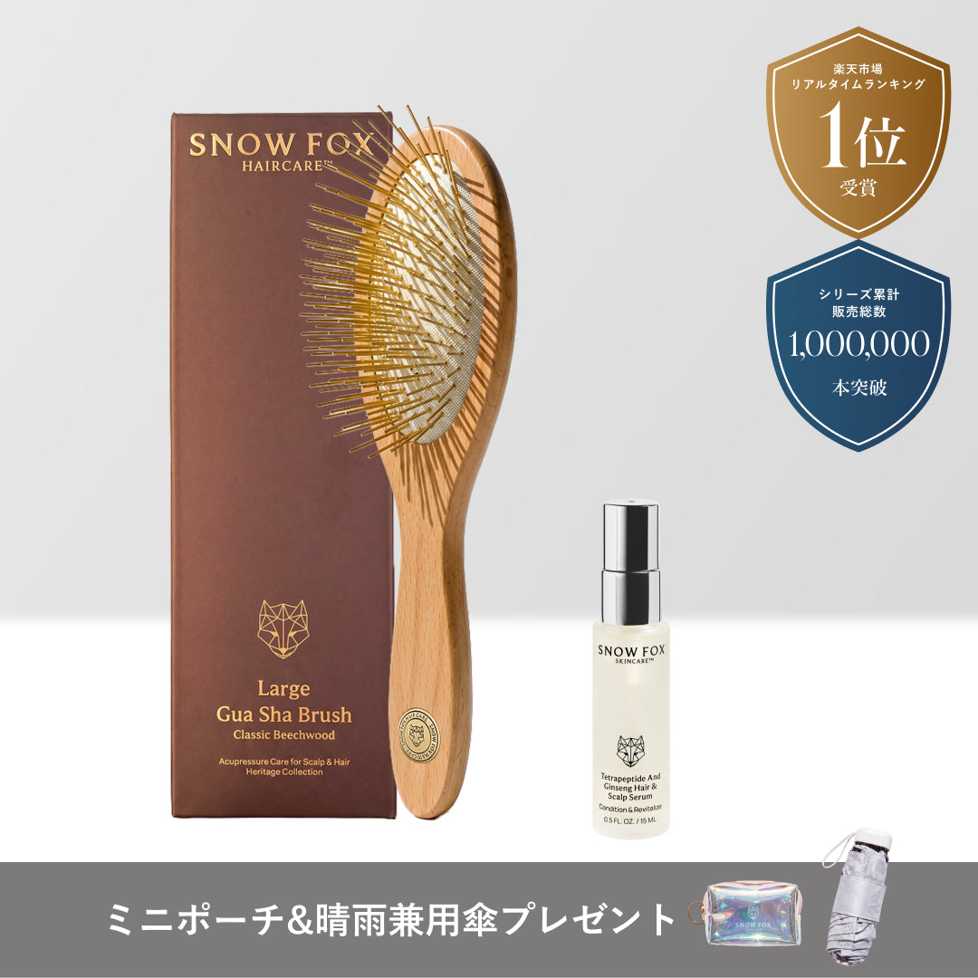 【広告限定】プレミアム FOX カッサ ビーチウッド ヘアブラシ&ヘアセラム