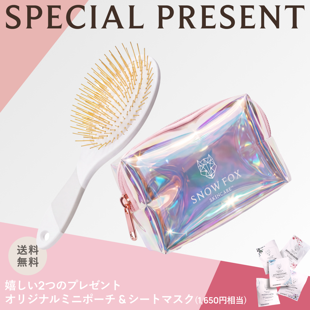 プレミアム FOX カッサ ホワイト ヘアブラシ