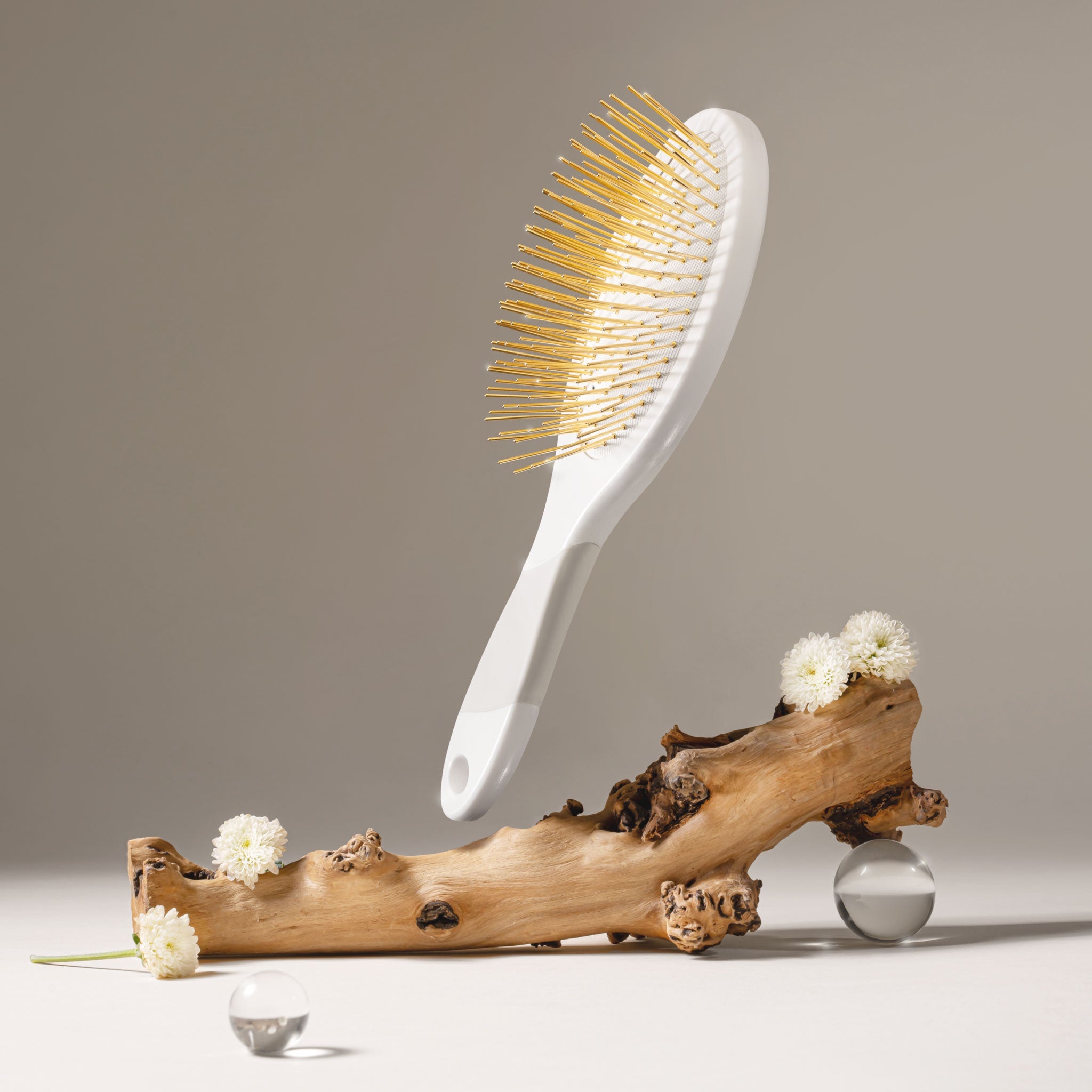 プレミアム FOX カッサ ホワイト ヘアブラシ_SFBEGSHRB