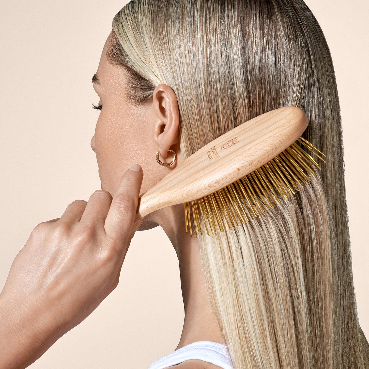 【10％OFF】 プレミアム FOX カッサ ウッド ヘアブラシ_SFWGSHRBGB