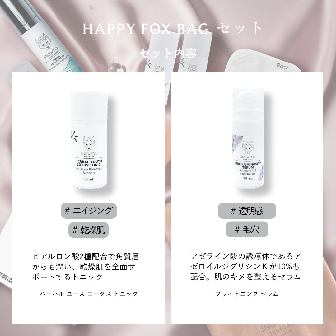 【1月7日発送予定】HAPPY FOX BAG Skincare Set_SFHBSSET