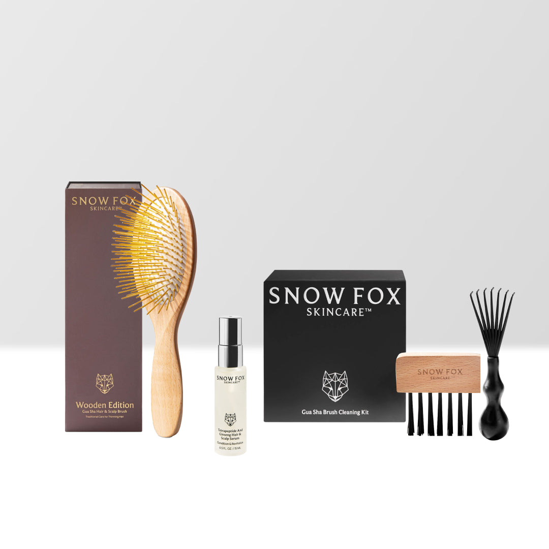  FOX SKINCARE Wooden Edition ヘアブラシ ウッドブラシ＋ヘアセラム - 【公式サイト】SNOW FOX SKINCARE
