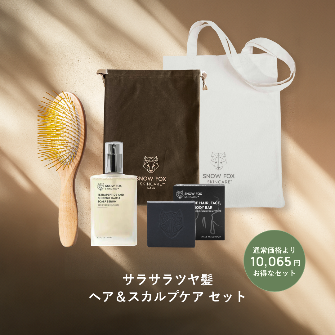 SNOW FOX スカルプブラシ ウッド頭皮ケアセット SNOW FOX SKINCARE スノーフォックス