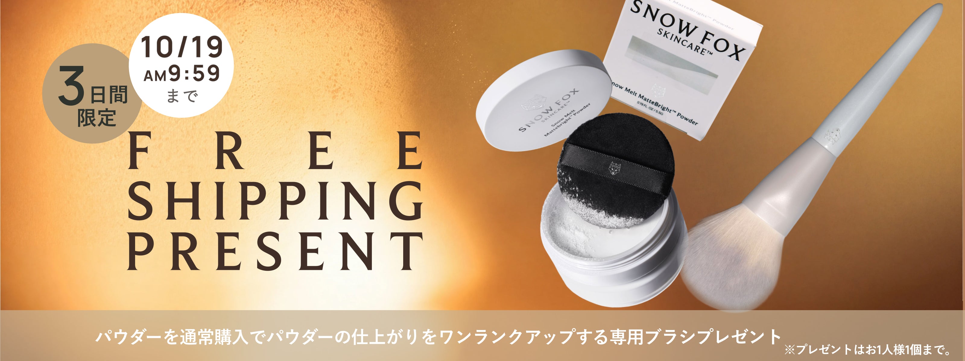 スノーフォックス　スノーメルト モイスチャー マットブライト パウダー3個 スノー メルト モイスチャー マットスキン セッティングパウダー(5.5g