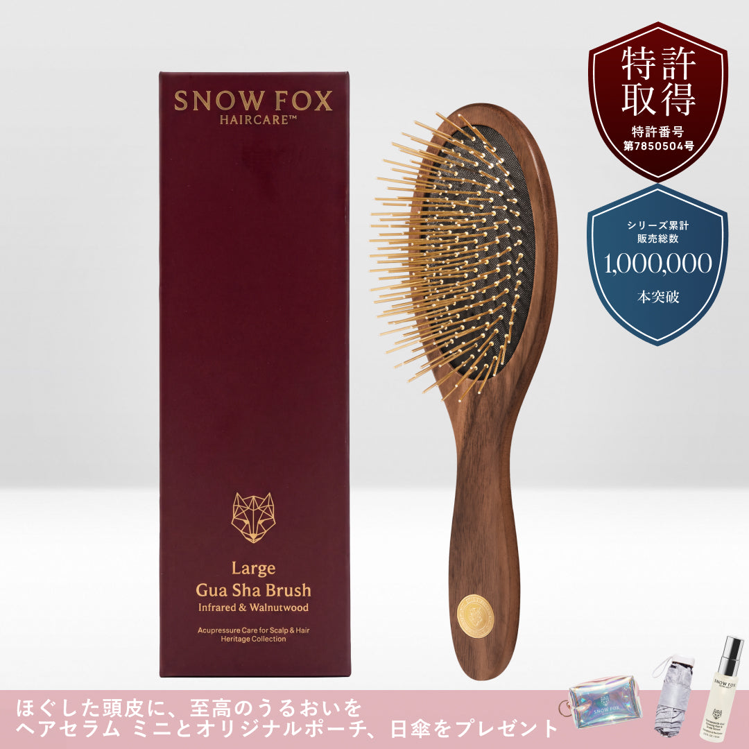 【広告限定プレゼント】プレミアム FOX カッサ 遠赤外線 ヘアブラシ