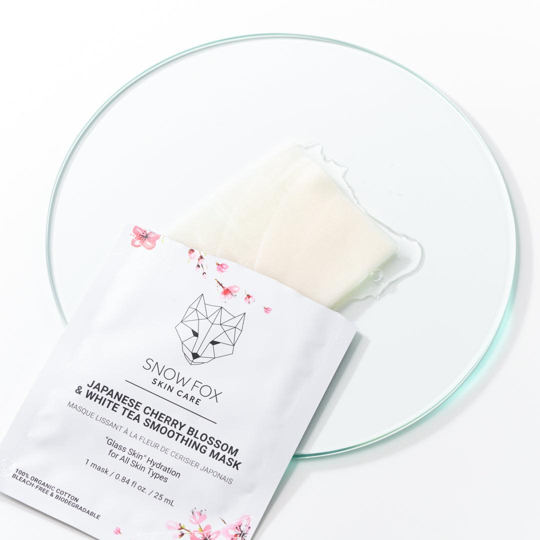 【SKINCARE SALE】桜＆ホワイトティー スムージング マスク(1箱5枚入)