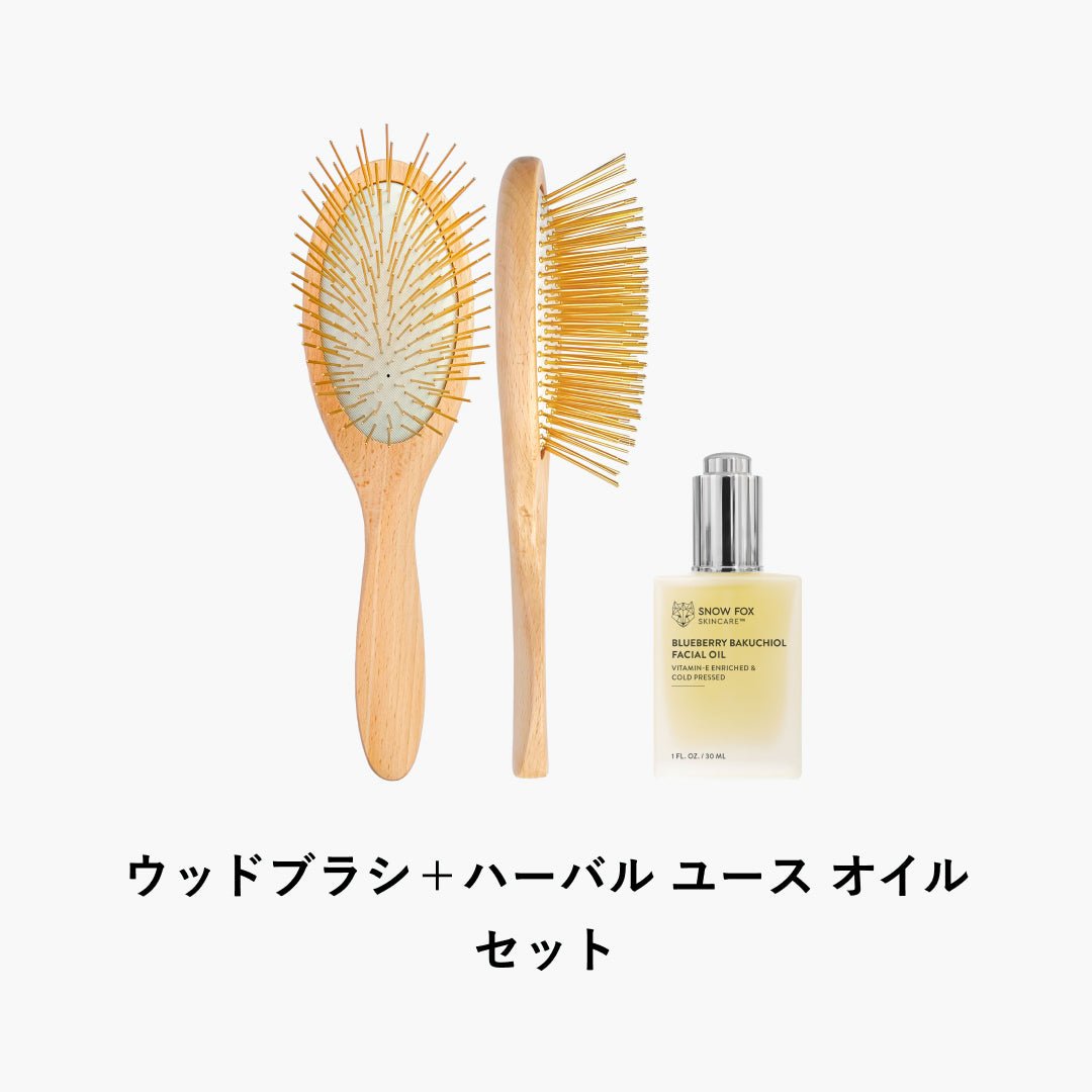 プレミアム FOX カッサ ウッド ヘアブラシ_SFWGSHRBHOSET