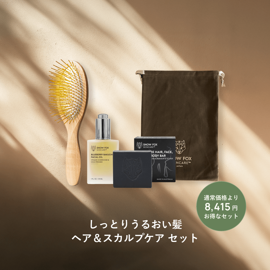 ヘア＆スカルプケア セット（ウッドブラシ）_SFWHCTTSET
