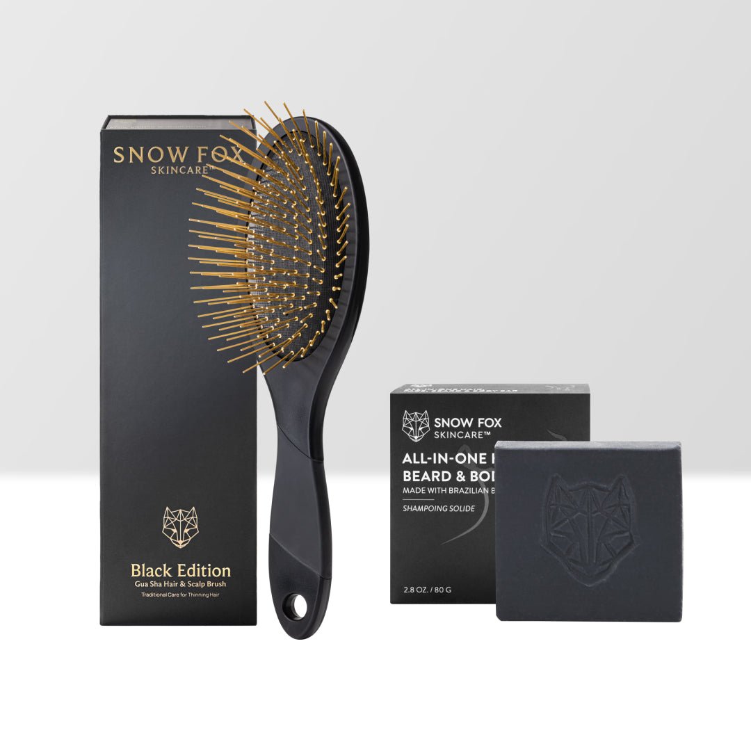 カッサ ヘアブラシ & ブラックシャンプーバー_SFBEGSHRBBSET