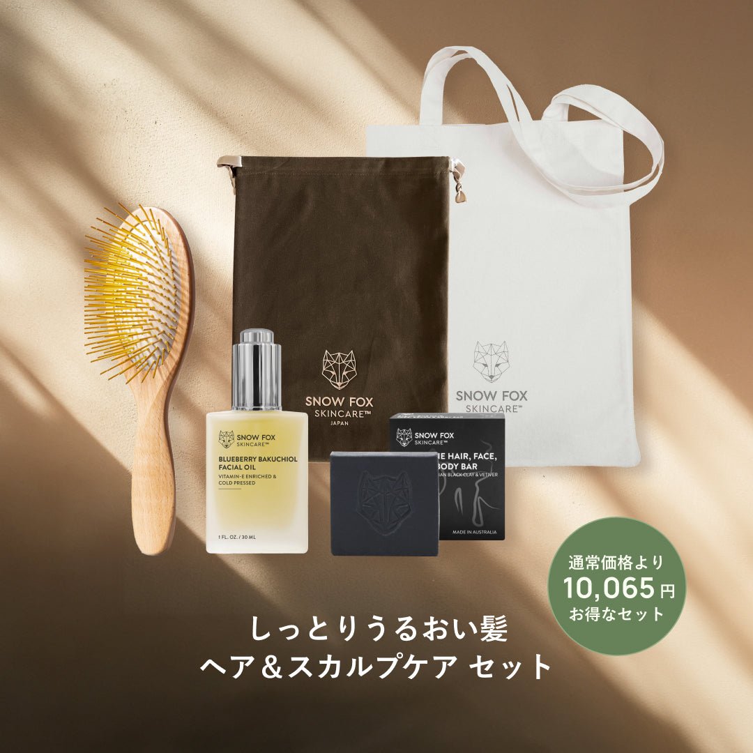 『予約販売中』ヘア＆スカルプケア セット（ウッドブラシ）_SFWHCTTOSET