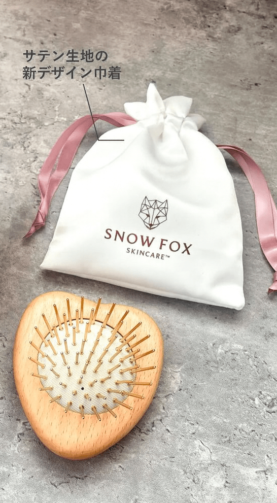 【 SUSTAINABLE SALE 】プレミアム FOX カッサ ウッド ミニハート ヘアブラシ（箱なし）_SFHGSHRB - 15